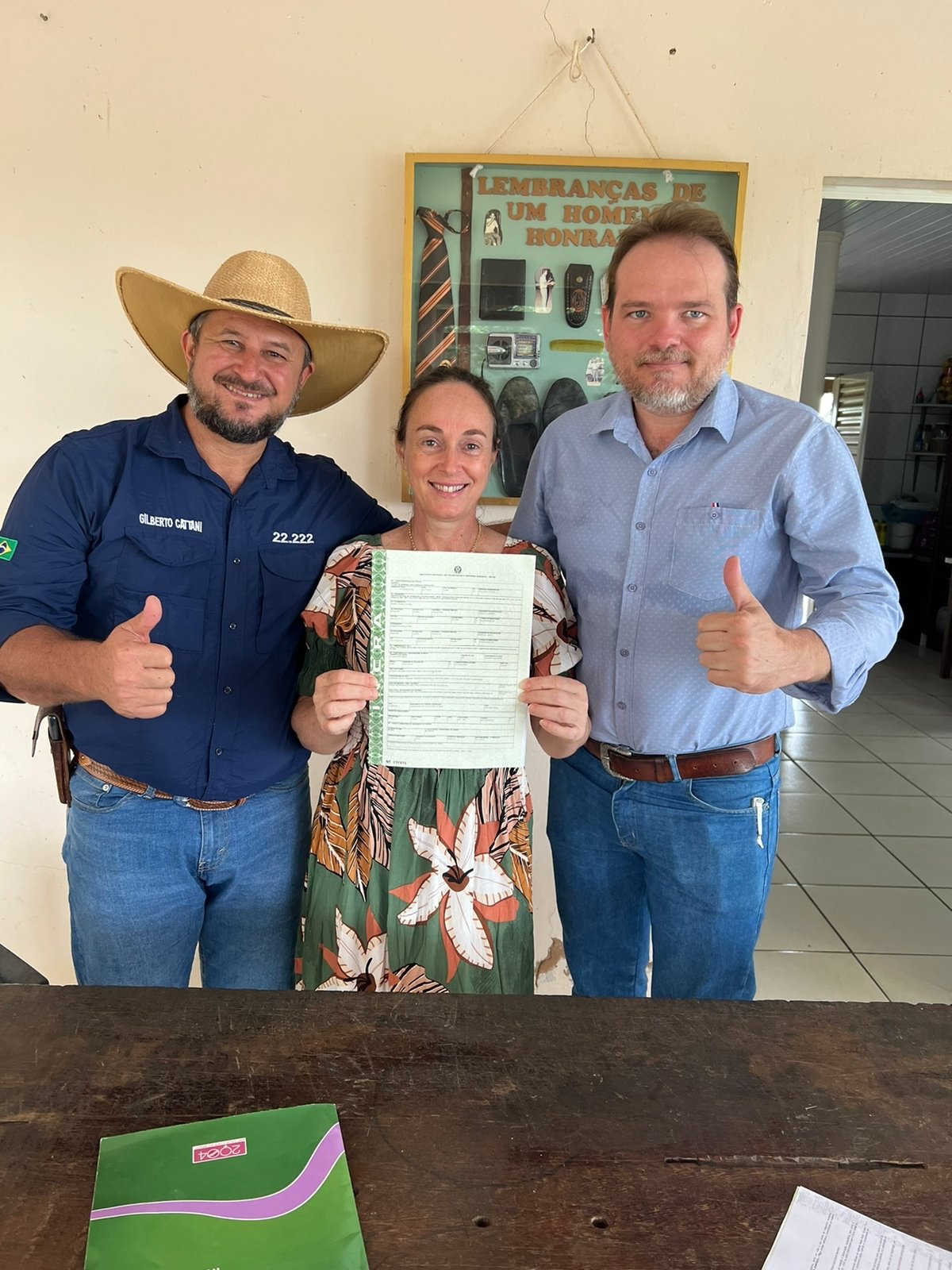 entrega titulo de propriedade